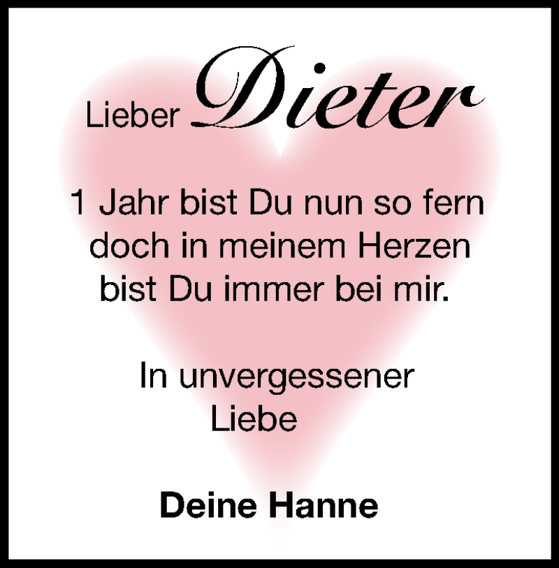  Traueranzeige für Dieter Hauf vom 06.03.2025 aus Heidenheimer Zeitung