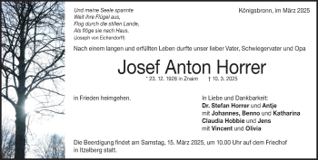 Traueranzeige von Josef Anton Horrer von Heidenheimer Zeitung