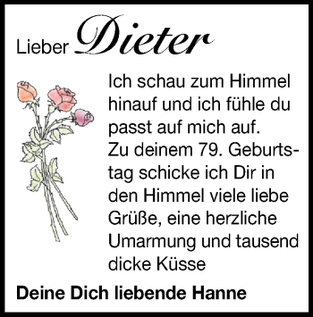 Traueranzeige von Dieter Hauf von Heidenheimer Zeitung