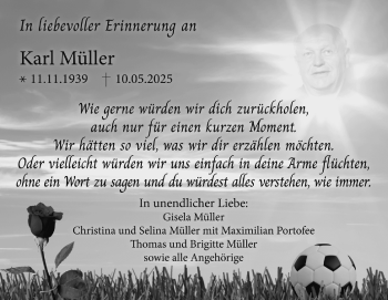 Traueranzeige von Karl Müller von Heidenheimer Zeitung