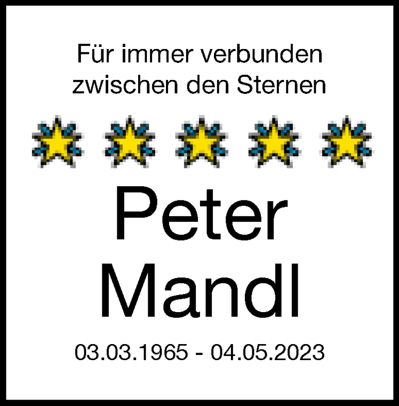  Traueranzeige für Peter Mandl vom 03.05.2025 aus Heidenheimer Zeitung