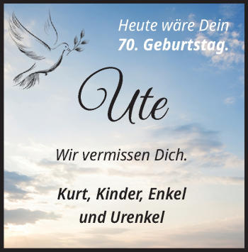 Traueranzeige von Ute Neumeister von Heidenheimer Zeitung