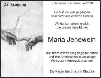 Traueranzeige von Maria Jenewein von Heidenheimer Zeitung